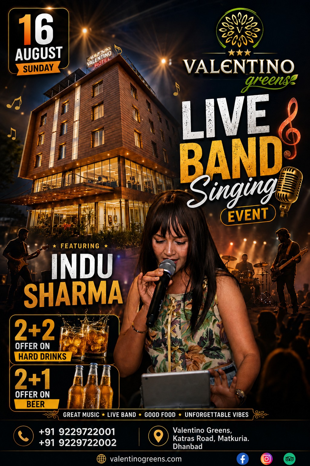 Live Band Singing Event